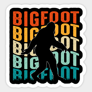 Retro Bigfoot Sticker